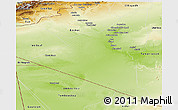 Physical Panoramic Map of Adrar