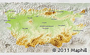 Physical 3D Map of Ain Dafla, lighten, semi-desaturated