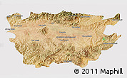 Satellite 3D Map of Ain Dafla, cropped outside