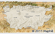 Shaded Relief 3D Map of Ain Dafla, satellite outside