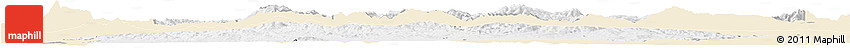 Classic Style Horizon Map of Ain Dafla, single color outside