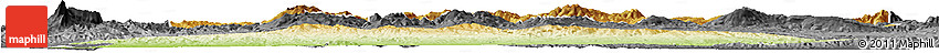 Physical Horizon Map of Ain Dafla, darken, desaturated