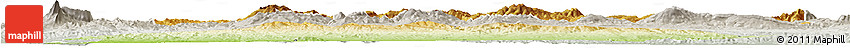 Physical Horizon Map of Ain Dafla, lighten, semi-desaturated