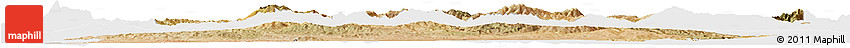 Satellite Horizon Map of Ain Dafla, single color outside