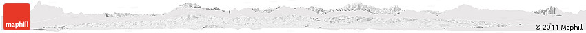 Silver Style Horizon Map of Ain Dafla, single color outside