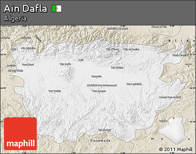 Classic Style Map of Ain Dafla