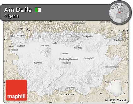 Classic Style Map of Ain Dafla