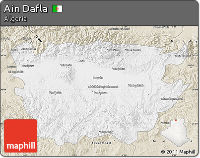 Classic Style Map of Ain Dafla