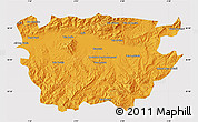 Political Map of Ain Dafla, cropped outside