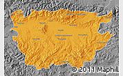 Political Map of Ain Dafla, desaturated