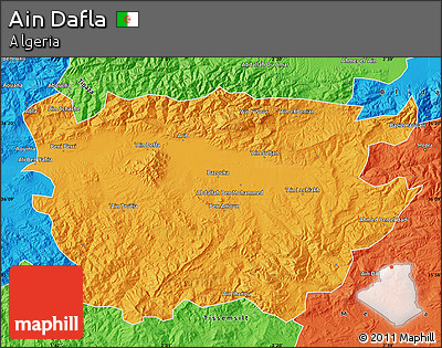 Political Map of Ain Dafla