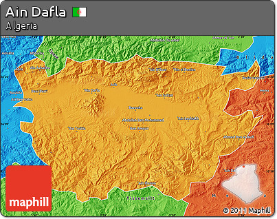 Political Map of Ain Dafla