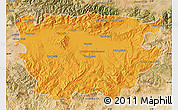 Political Map of Ain Dafla, satellite outside