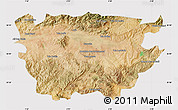 Satellite Map of Ain Dafla, cropped outside