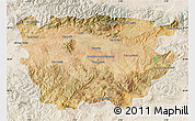 Satellite Map of Ain Dafla, lighten