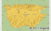 Savanna Style Map of Ain Dafla, single color outside
