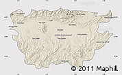 Shaded Relief Map of Ain Dafla, cropped outside
