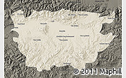 Shaded Relief Map of Ain Dafla, darken