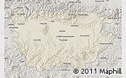 Shaded Relief Map of Ain Dafla, semi-desaturated