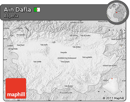 Silver Style Map of Ain Dafla