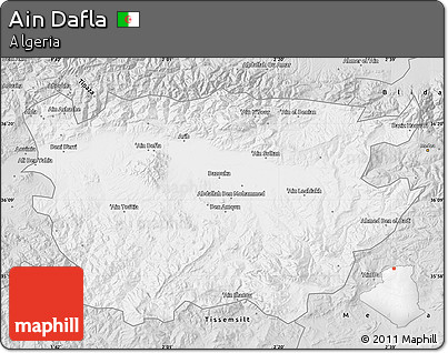 Silver Style Map of Ain Dafla