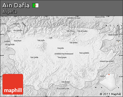 Silver Style Map of Ain Dafla