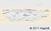 Classic Style Panoramic Map of Ain Dafla, single color outside