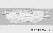 Gray Panoramic Map of Ain Dafla, single color outside