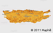 Political Panoramic Map of Ain Dafla, cropped outside