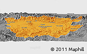 Political Panoramic Map of Ain Dafla, desaturated