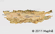 Satellite Panoramic Map of Ain Dafla, cropped outside