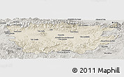 Shaded Relief Panoramic Map of Ain Dafla, semi-desaturated