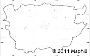 Blank Simple Map of Ain Dafla, cropped outside, no labels