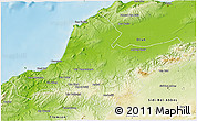 Physical 3D Map of Ain Tamouchent