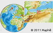 Physical Location Map of Ain Tamouchent