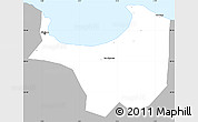 Gray Simple Map of Alger, single color outside