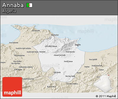 Classic Style 3D Map of Annaba