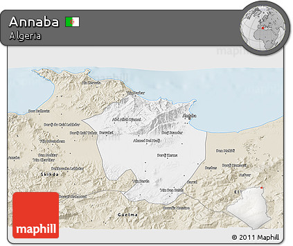 Classic Style 3D Map of Annaba