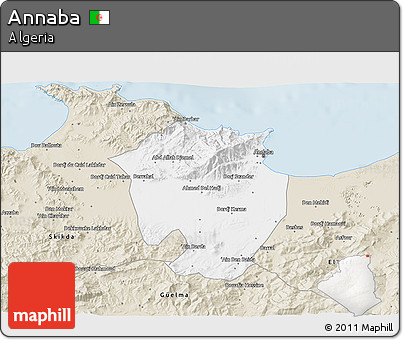 Classic Style 3D Map of Annaba