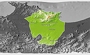 Physical 3D Map of Annaba, darken, desaturated