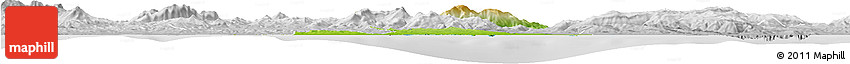 Physical Horizon Map of Annaba, lighten, desaturated