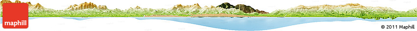 Satellite Horizon Map of Annaba, physical outside