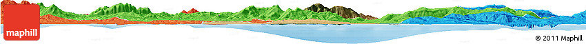 Satellite Horizon Map of Annaba, political outside