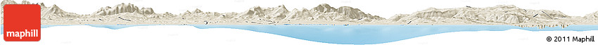 Shaded Relief Horizon Map of Annaba