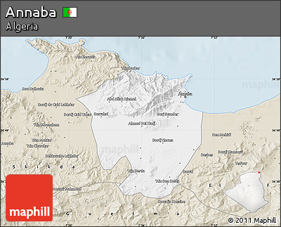 Classic Style Map of Annaba