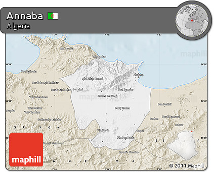 Classic Style Map of Annaba
