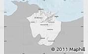 Gray Map of Annaba, single color outside