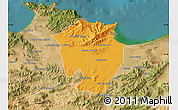 Political Map of Annaba, satellite outside