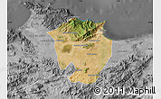 Satellite Map of Annaba, desaturated
