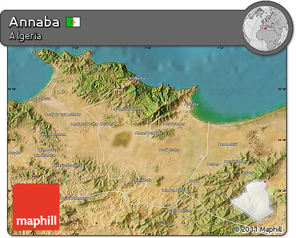 Satellite Map of Annaba